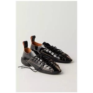 Miista Prudence Black Lace Sneakers 39 Free People